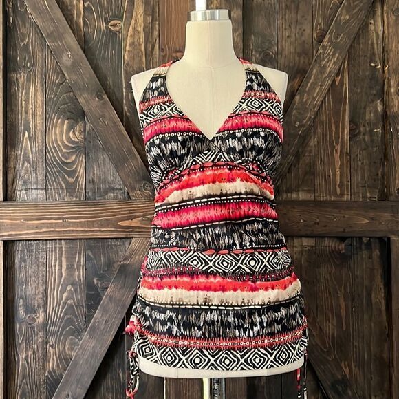 Christina Tankini halter swimsuit top Sz-12 USA - Picture 1 of 8